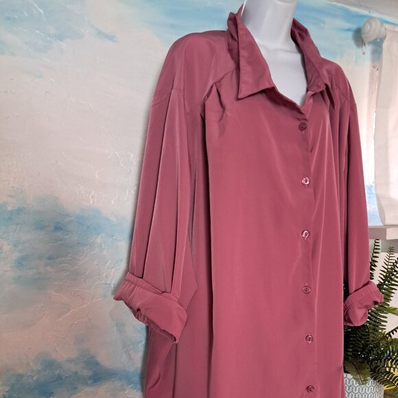 Only Necessities size 5X dusty rose pink blouse, NEW WITHOUT TAGS - Picture 3 of 7